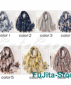 ストール レディース 大判 花柄 総柄 夏用 プリント UVカット 日よけ タッセル付き マフラー 肩掛け カーディガン 春夏秋冬 紫外線対策 薄手 おしゃれ