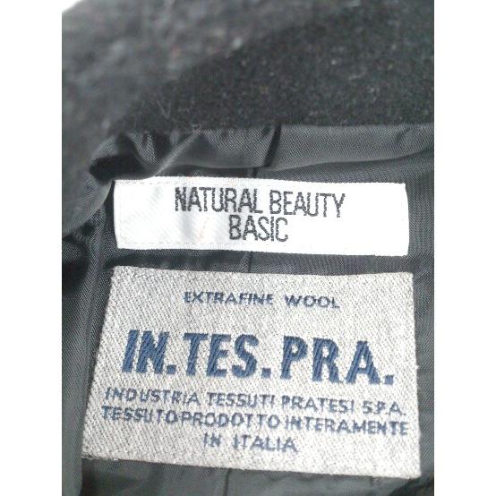 ■ NATURAL BEAUTY BASIC 長袖 コート サイズM ブラック レディース - 画像 (4)
