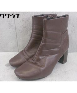 ◇ Vivian ヴィヴィアン チャンキーヒール ショート ブーツ サイズLL ブラウン系 レディース