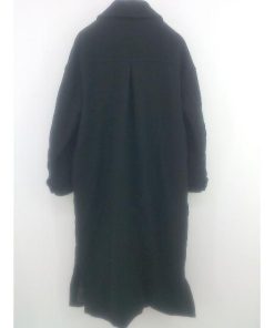 ■ apart by アパートバイ ウール 長袖 ステンカラーコート サイズ F ブラック レディース E