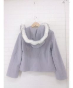 ◇ ◎ ROPE PICNIC ロペピクニック 2WAY フェイクファー 長袖 コート サイズ36 グレー系 レディース E