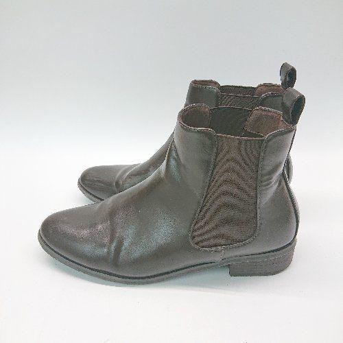 ■ letalon ルタロン ラウンドトゥ 綺麗め 大人可愛い ショート丈 ブーツ サイズL ブラウン レディース E