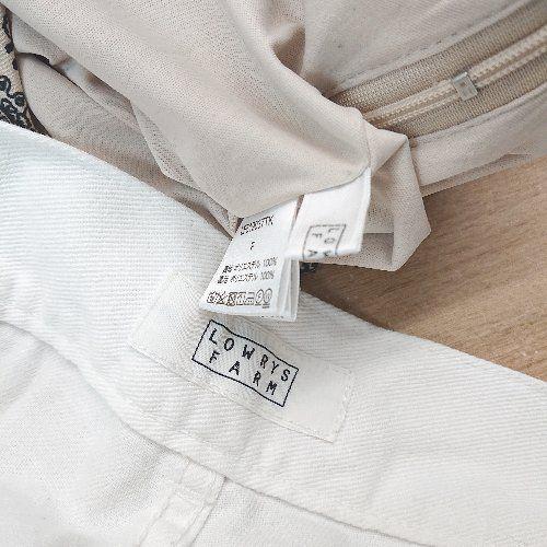 ◇ 《 LOWRYS FARM まとめ2点セット サイズM F 無地 ペイズリー柄 パンツ レディース 》 E - 画像 (5)