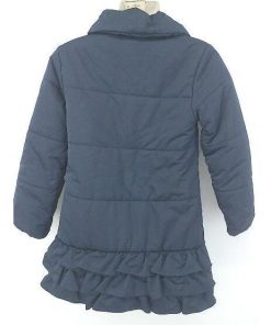 ◇ Knit Planner ニットプランナー キッズ 子供服 中綿 フリル 長袖 コート サイズ150 ネイビー レディース P