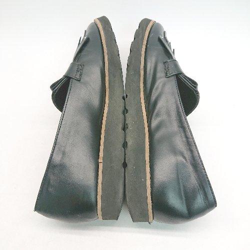 ◇ Fin フィン フリンジ ポインテッドトゥ 軽量 オシャレ カジュアル ローファー サイズ24.0 ブラック レディース E - 画像 (5)