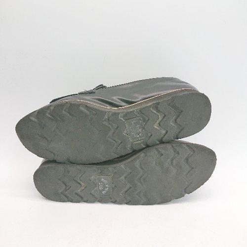 ◇ Fin フィン フリンジ ポインテッドトゥ 軽量 オシャレ カジュアル ローファー サイズ24.0 ブラック レディース E - 画像 (6)