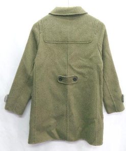 ■ ⊇ NIMES ステンカラー ウール 長袖 ダッフルコート サイズ表記なし カーキ レディース E