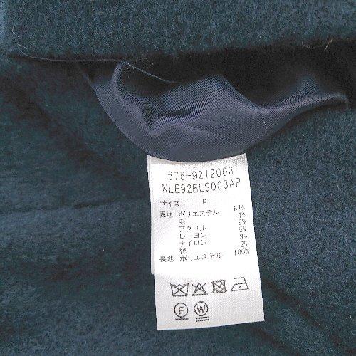 ◇ ⊇ nano universe ナノ ユニバース 長袖 ブルゾン サイズF ネイビー系 レディース E - 画像 (4)