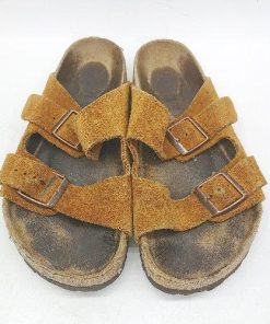 ◇ ⊂ ビルケンシュトック シンプル系 コンフォートサンダル サイズ36 ブラウン系 レディース E