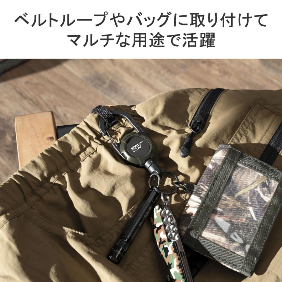 ROOT CO. 【メール便で送料無料】ルートコー キーホルダー GRAVITY MAG REEL LITE リール カラビナ キーリング 鍵 スマートキー メンズ GMRL-4361 - 画像 (3)