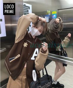 レディース スタジャン ジャケット ブルゾン スタジアムジャンパー ライトアウター 野球服 ゆったり アメリカ スポーツ 大きいサイズ スウェット トップス