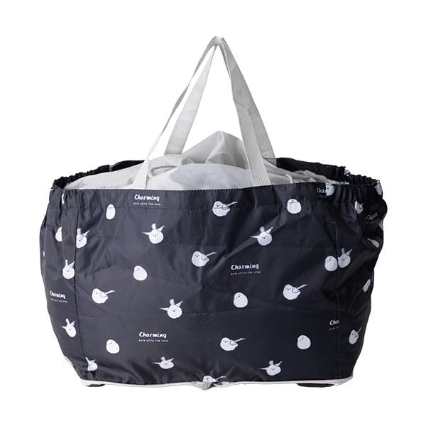 レジカゴトートバッグ エコバッグ 保冷 保温 折りたたみ コンパクト レジバッグ 大容量 買物 ショッピングバッグ ギフト - 画像 (3)