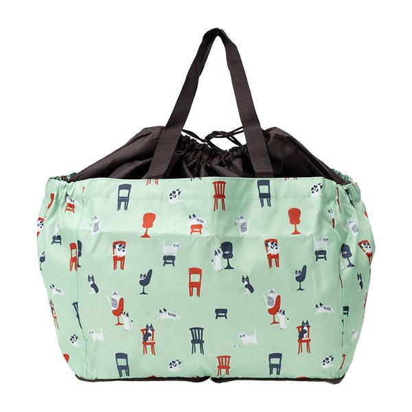 レジカゴトートバッグ エコバッグ 保冷 保温 折りたたみ コンパクト レジバッグ 大容量 買物 ショッピングバッグ ギフト - 画像 (4)