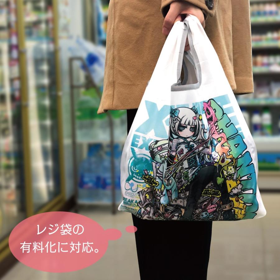 コンビニエコバッグ エコバッグ コンビニ バッグ 折りたたみ ミニ コンビニバッグ おしゃれ レジバッグ 弁当 作家 Project.C.K. ebg02-001 - 画像 (6)