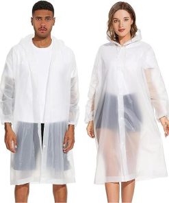 【並行輸入品】Zfyoung 2 Pack of Raincoats Portable EVA Rain Coats Reusable Rai