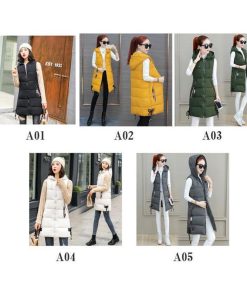 中綿ベスト ロングベスト レディース 厚手 フード付き アウター 羽織り ゆったり 軽量 シンプル カジュアル 保温 暖かい 防寒 冬
