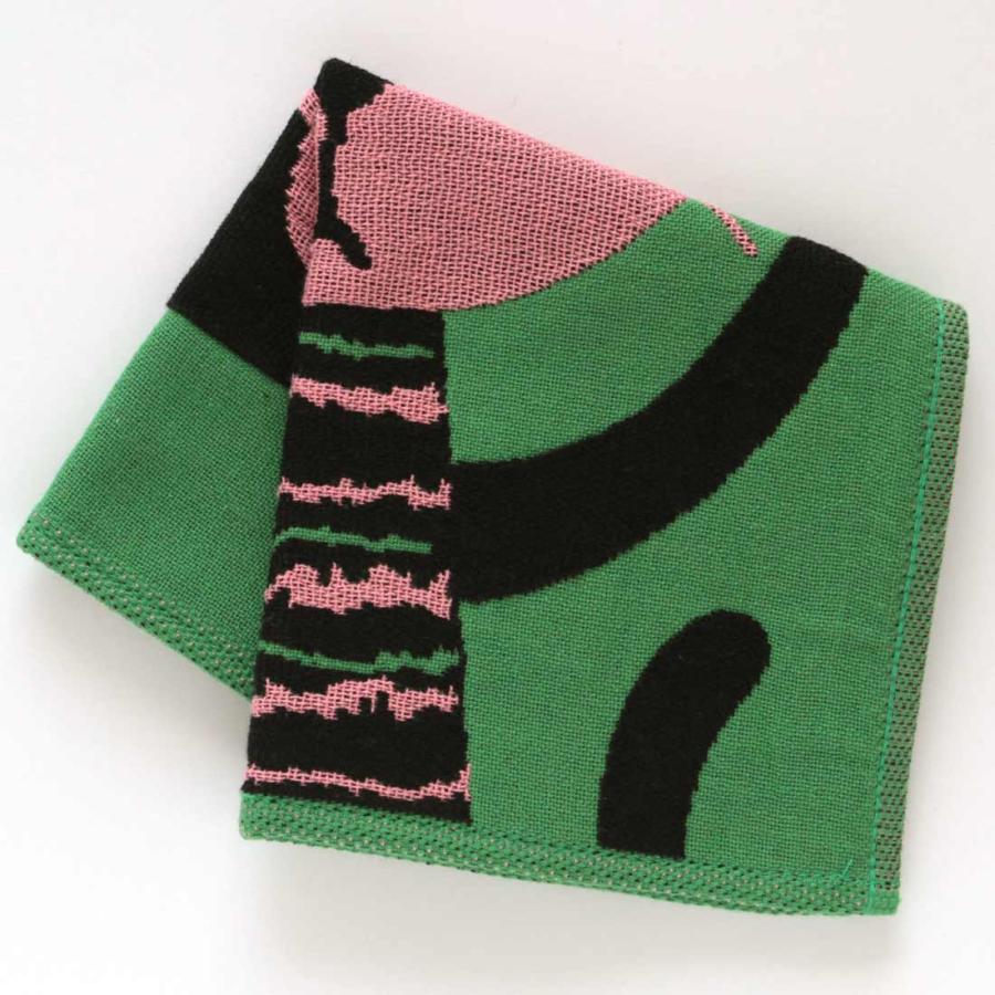 Atsuko Matano アツコマタノ ガーゼハンカチ ごめんね グリーン