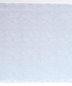 WEDGWOOD ウェッジウッド　刺繍ハンカチ　ワイルドストロベリー　総刺繍　ブルー