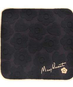MARY QUANT マリークヮント タオルハンカチ 1503 ブラック | マリクワ ハンカチ プレゼント 女性 プチギフト ミニタオルハンカチ