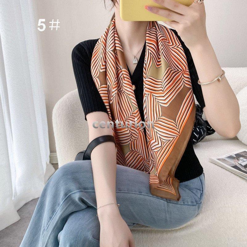 【値下げ】スカーフ レディース scarf 大判 バッグスカーフ リボンスカーフ 10色 首元ストール エコバッグ 母の日 プレゼント - 画像 (5)