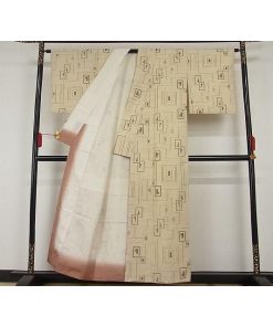 平和屋着物■上質な紬　色紙重ね文　正絹　逸品　AAAH2050Abr