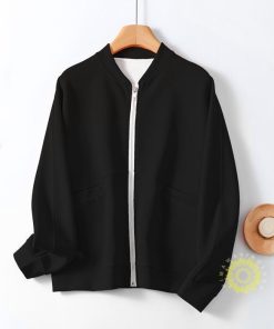 スウェット スタジャン レディース ジャケット カーディガン ワッフル ブルゾン 長袖 トップス ライトアウター