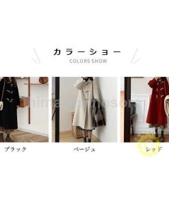 ダッフルコート レディース コート 冬 厚手 ロングコート ダッフル プレッピー風 レトロ アウター 冬コート 長袖 厚手コート お洒落 ステンカラー