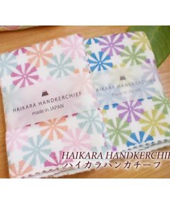 kontex 生活応援価格！ハイカラハンカチーフ おはじき ブルー 今治 日本製(お取り寄せ商品 欠品時約1ヶ月程度)