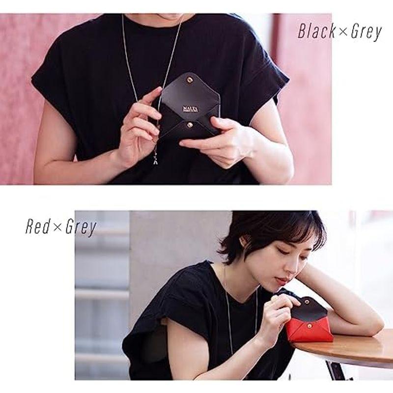 MALTA カードケース 名刺入れ レディース 1枚革を折り重ねる 大容量 15枚 収納 牛革 レザー 大人でスマート 女性 カード入れ グ - 画像 (2)