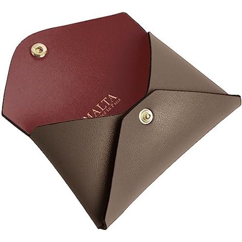 MALTA カードケース 名刺入れ レディース 1枚革を折り重ねる 大容量 15枚 収納 牛革 レザー 大人でスマート 女性 カード入れ グ - 画像 (5)