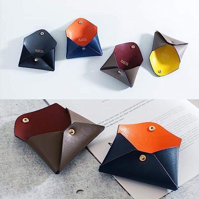 MALTA カードケース 名刺入れ レディース 1枚革を折り重ねる 大容量 15枚 収納 牛革 レザー 大人でスマート 女性 カード入れ グ - 画像 (7)