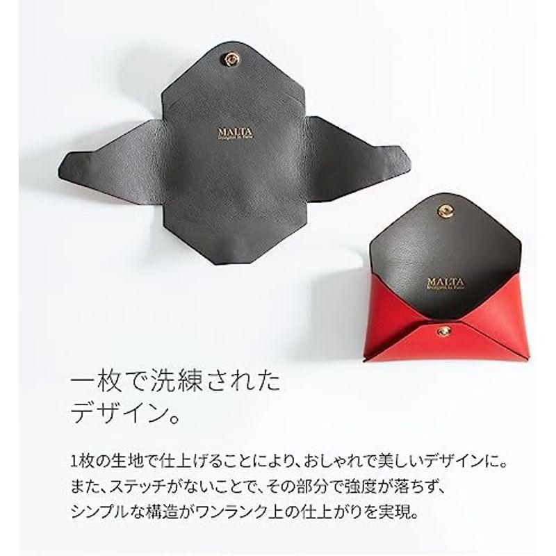 MALTA カードケース 名刺入れ レディース 1枚革を折り重ねる 大容量 15枚 収納 牛革 レザー 大人でスマート 女性 カード入れ グ - 画像 (9)