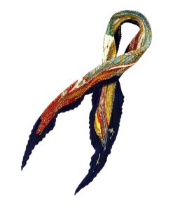 美品 エルメス プリーツスカーフ シルク100% アトランティス大陸 L‘ATLANTIDE レディース HERMES 中古