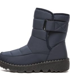 スノーブーツ レディース スノーシューズ 防水 裏起毛 滑り止め ウィンターブーツ ロング丈 ムートンブーツ 冬靴 厚底 軽量 暖かい 防寒 保温