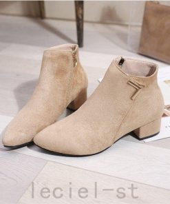 ブーティー ブーツ ショートブーツ レディース レディースブーツ ヒール 靴 レディースシューズ 太めヒール 美脚 歩きやすい 疲れない スエード
