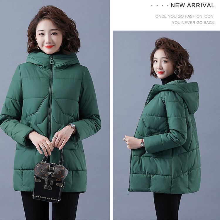 【タイムセール】赤 中綿コート ジャケット レディース アウター 防寒 暖かい 通勤 中綿 ダウンコート 30代 40代 50代 冬 フード付き ロングコート - 画像 (8)