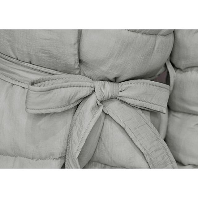 韓国ファッション 全3色ダウンコート 厚手 秋冬アウター Aライン 着痩せ 暖かい 防寒 軽量 中綿コート 20代 30代 40代ミディアム丈 - 画像 (7)