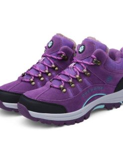 【大特価】防水 防滑 トレッキングシューズ 裏起毛 スノーブーツ 雪靴 男女兼用 登山靴 耐磨耗 衝撃吸収 防寒靴 アウトドア ハイキングブーツ