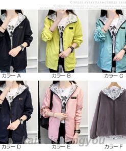 レディース トレンチコート アウター 無地 ショートジャケット ウィンドブレーカー 秋 コクーンコート 母の日 プレゼント