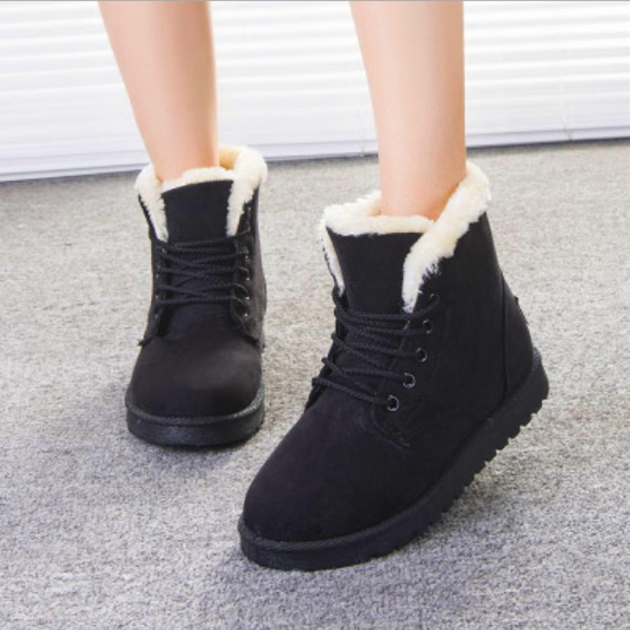 【特価】ムートンブーツ美脚脚長ショートブーツ - 画像 (2)