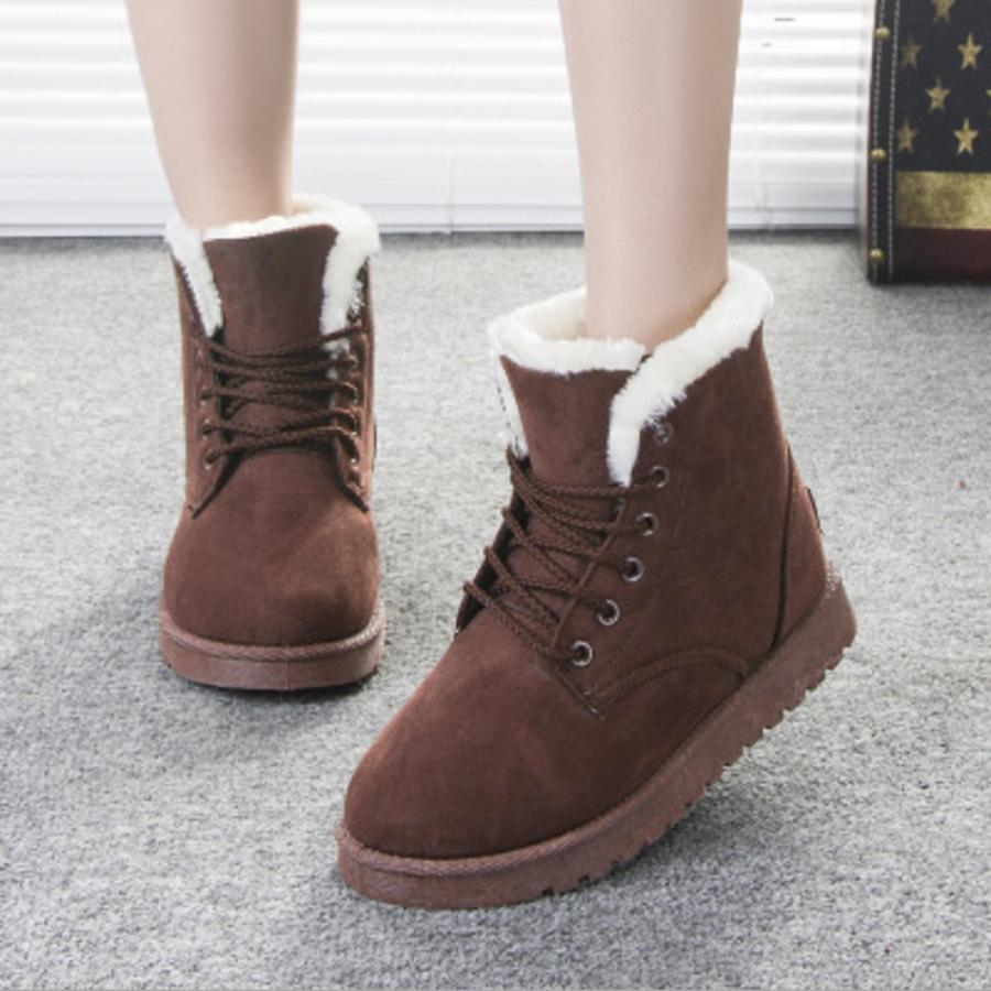 【特価】ムートンブーツ美脚脚長ショートブーツ - 画像 (3)