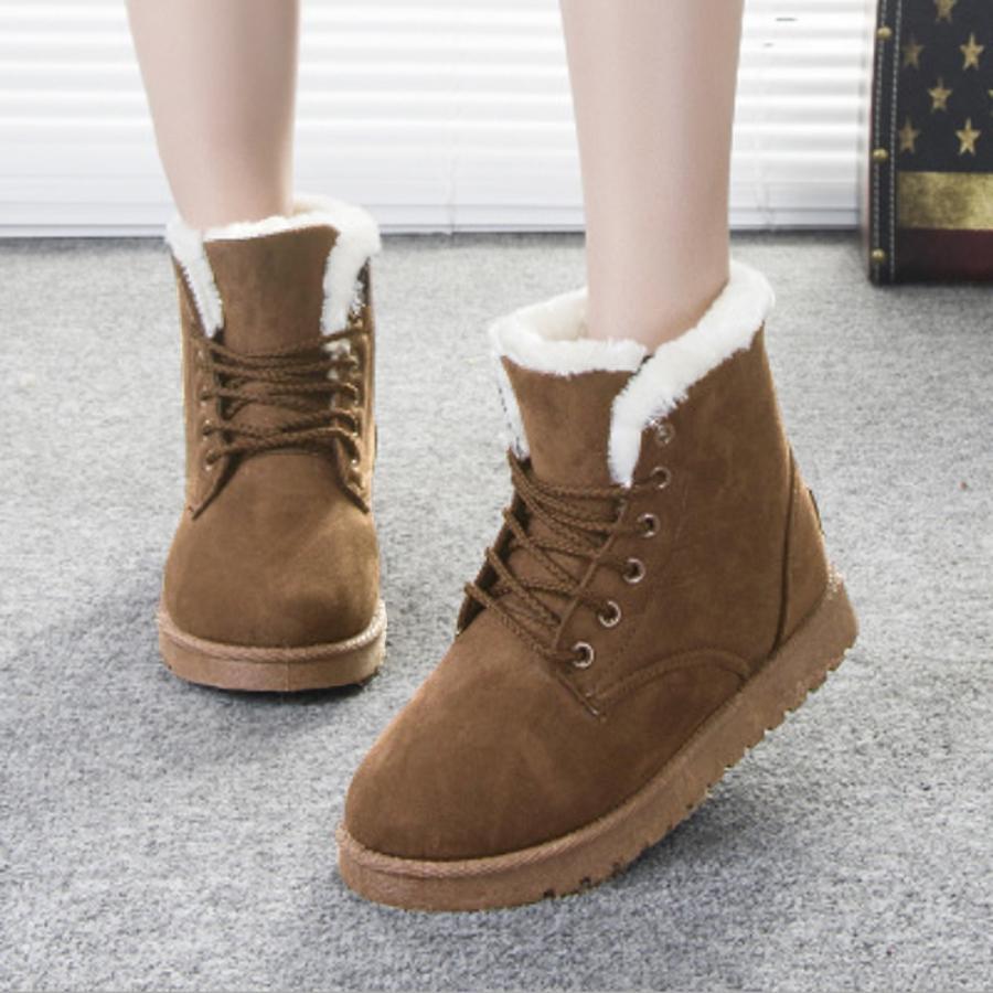 【特価】ムートンブーツ美脚脚長ショートブーツ - 画像 (9)