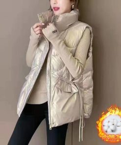 ダウン レディース 中綿 ダウンジャケット キルティング チョッキ 冬服 アウター ジップアップ 厚手 暖かい 防風 防寒 立ち襟