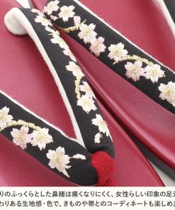 Kisste 草履 レディース 普段用 カジュアル草履 ウレタン草履 L フリー ピンク ブラック 桜 POINT