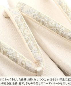 Kisste 草履 留袖用 訪問着用 レディース LL 大きい クリームシルバー 銀 花紋 帯地 合皮 2枚芯 日本製 SALE