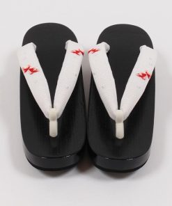 きもの 和 下駄 レディース Ｍ寸 桐黒塗り下駄 金魚 刺繍鼻緒 日本製