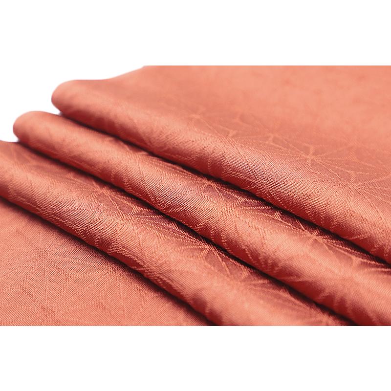 帯揚げ 丹後ちりめん 正絹 柿渋染め 友禅染 麻の葉 麻模様 赤茶色 茶色 和柄 綸子 新品 フォーマル おしゃれ 日本製 締めやすい No.10-4932 - 画像 (7)