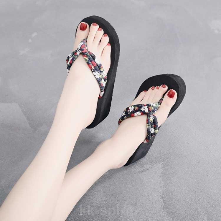 おしゃれ トングサンダル レディース 花柄 浴衣 やすい ビーチサンダル レジャー用 歩き 痛くない サンダル タウン用 - 画像 (4)