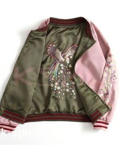 スカジャン 刺繍 メンズ レディース フェニックス ジャケット オシャレ ミリタリー コート 2way アウター リバーシブル カップル