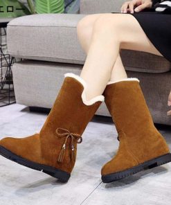 スノーブーツ 2way スエード ムートンブーツ レディース ミドル丈 裏ボア ロングブーツ 防寒 雪靴 スノーシューズ 雪対応防寒 疲れにくい 履きやすい